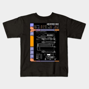 Computer Readout Showing Original Series Shuttle Craft Kids T-Shirt